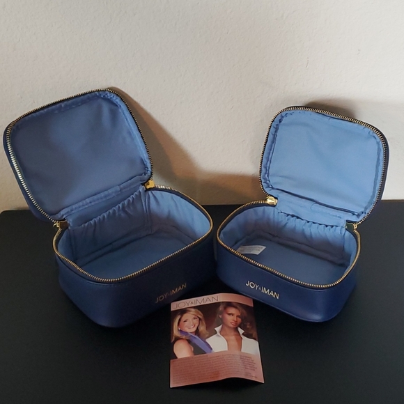 Joy & Iman 2-Piece Leather Travel Pouches - Picture 13 of 16